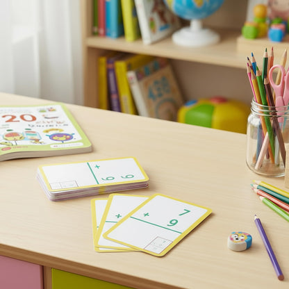 BAZIC Products Addition Flash Cards, 36 Cards, Ages 6+, for Kids Learning Classroom, Box of 24