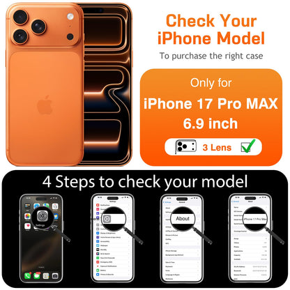 LOHASIC for iPhone 17 Pro Max Leather Case Compatible with MagSafe, Slim Luxury PU Non-Slip Grip Rugged Bumper Protective Cover Phone Case for iPhone 17 ProMax 6.9" 2025 - Brown