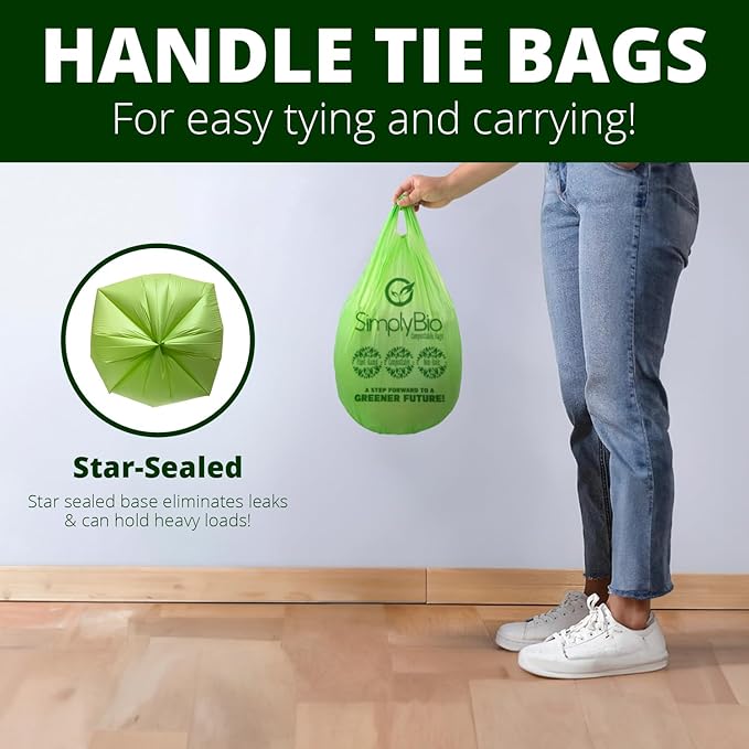 Simply Bio 3 Gallon Compostable Trash Bags Liners
