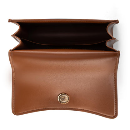 Milan Chiva Small Top Handle Purses for Women Mini Satchel Crossbody Bag Elegant Trendy Square Bag Designer Handbag MC-415BR