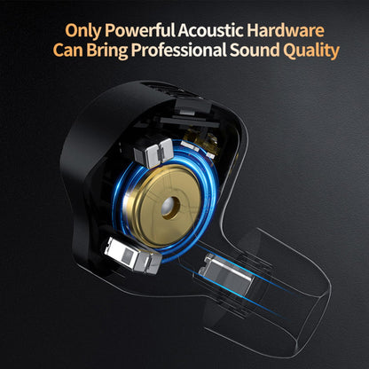 in Ear Monitor IEM Headphones,KZ ZS12 PRO X 1DD+5BA Hybrid Wired Gaming Earbuds,KZ Earbuds Earphones,Best in Ear Headphones with 2PIN Cable for Audiophile (Dark Black,Tunable Version, NO Microphone)