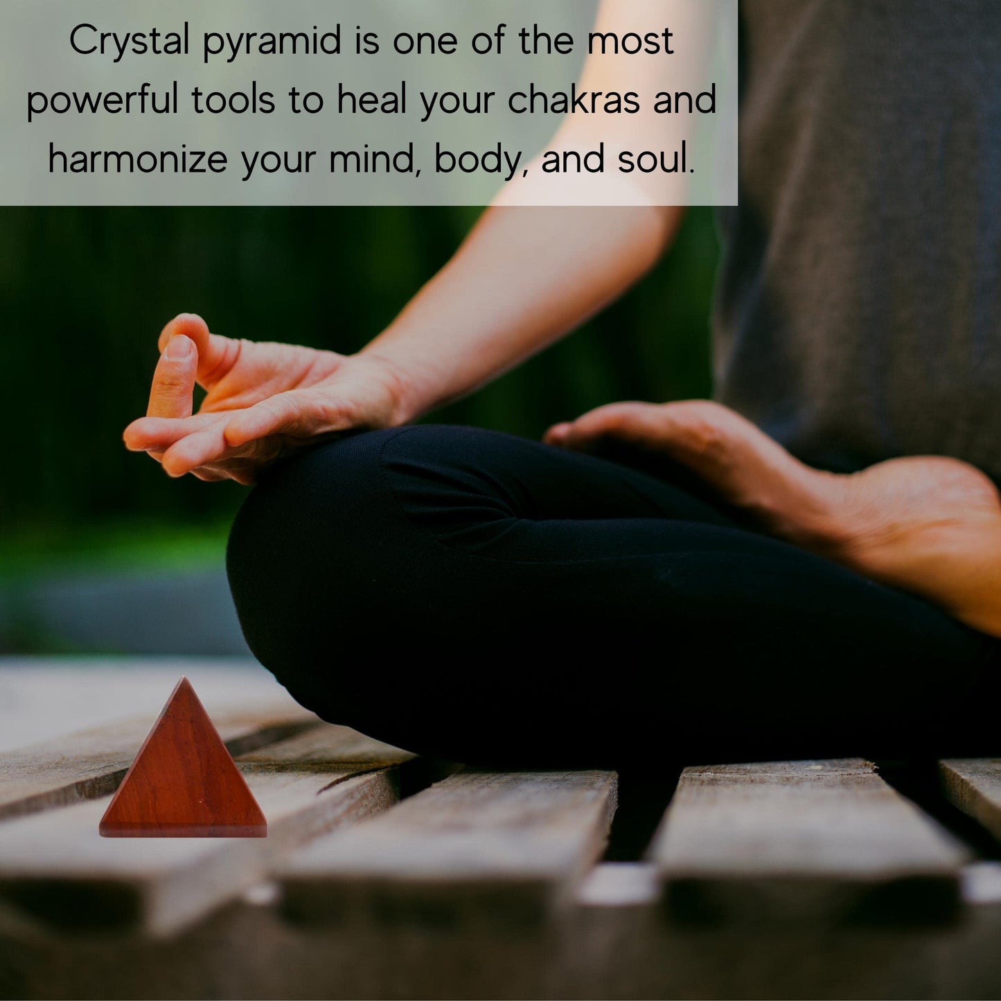 Amazing Gemstone Red Jasper Pyramid Crystal Healing Stones - 1" Great Pyramid Figurine of Natural Stone Pyramid for Meditation, Reiki, Chakra Balancing and Crystal Pyramids Grid
