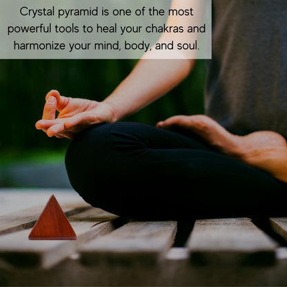 Amazing Gemstone Red Jasper Pyramid Crystal Healing Stones - 1" Great Pyramid Figurine of Natural Stone Pyramid for Meditation, Reiki, Chakra Balancing and Crystal Pyramids Grid