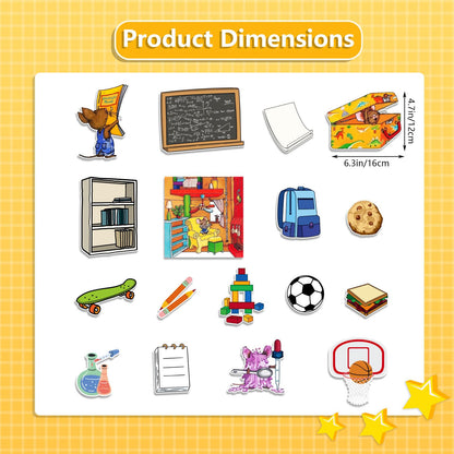 Thryvomniq Felt Board Story Sets If You Take a Mouse to School Felt Pieces Preschool Storytelling Activities Early Learning Interactive Play Kit