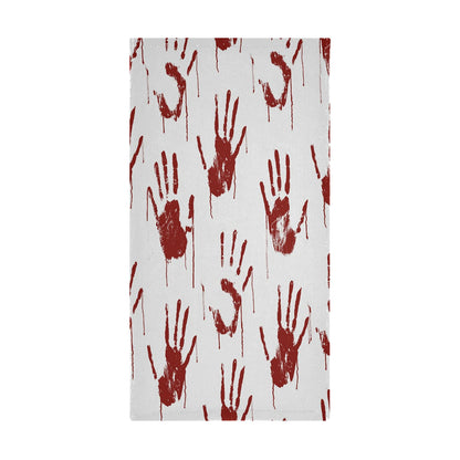 Pfrewn Red Bloody Scary Hands Hand Towels Set of 2 Halloween Fall Autumn Winter Bathroom Towel 16x30 in Soft Absorbent Guest Bath Towel Kitchen Dish Towel Spa Home Decor Gifts