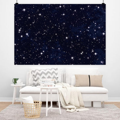 Renaiss 6x4ft Starry Night Sky Photo Backdrop Galaxy Universephotography Background Twinkle Stars Classroom Outer Space Theme Party Decor Kids Birthday Banner Astronauts Artistic Photo Booth Props