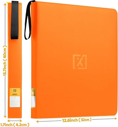 X PRO Top Load Card Binder - Compatible with Top-loading Card Cases - Fits 252 | 20 Premium Loaders Included | 9-Pocket Ringless Double-Sided Pages | Storage for TCG & Sports Cards