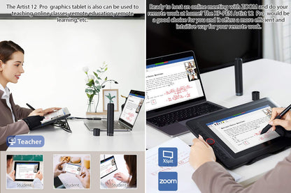 XPPen Artist12 Pro 11.6" Drawing Tablet with Screen Pen Display Full-Laminated Graphics Tablet with Tilt Function Battery-Free Stylus and 8 Shortcut Keys(8192 Levels Pen Pressure and 72% NTSC)