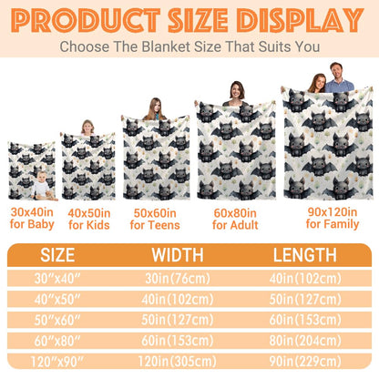 SUPERICH Halloween Bats Baby Blanket Gifts Super Soft Swaddle Newborn Cozy Baby Receiving Blanket Stroller Throw Blanket for Crib 40x30 in for Puppy