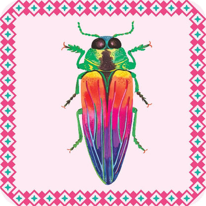 eeBoo: Memory & Matching Game- Little Beetles- 18 Illustrated Matching Pairs, Concentration Tile Game, Informative Insert, Kids Ages 3+, 1-4 Players