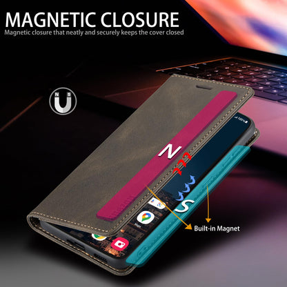 Samsung Galaxy S22 5G Wallet Case with RFID Blocking Card Holder Kickstand Magnetic,Leather Flip Case Wallet for Galaxy S22 5G 6.1 Inch(Coffee)
