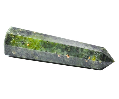 Amazing Gemstone Green Jade Crystal Towers - Natural Healing Crystal Point Obelisk for Reiki Healing and Crystal Grid (3" to 4" INCH)