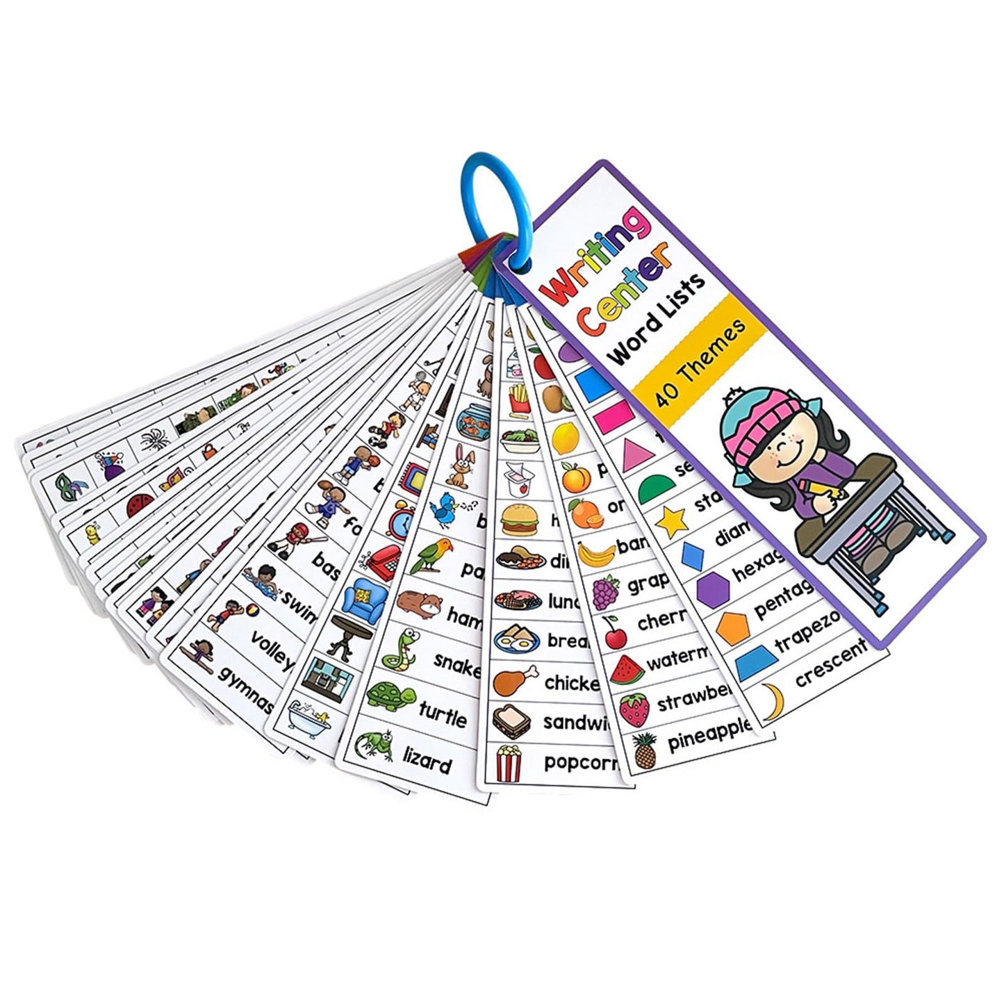 Double Sided Vocabulary Flashcards Educational Learning Cards High Frequency Sight Words Learn to Read Double Sided Vocabulary
