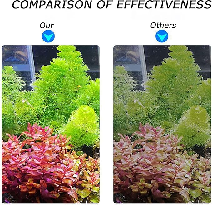 LED Aquarium Light Full Spectrum Clip Fish Tank Light Plants Light Double Swing Arm Light 4W Suitable for 2-10 Gal Fish Tank