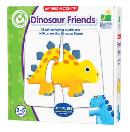 The Learning Journey: My First Match It - Dinosaurs - 2 Year Old Toys, Puzzles for Toddlers, Toddler Puzzle, Educational Toys for 2 Year Old - 15 Self-Correcting Matching Puzzles - Award Winning Toys