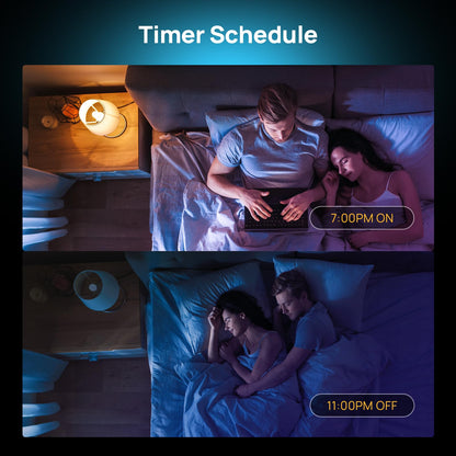 Consciot Smart Light Bulbs, WiFi Bluetooth Color Changing LED Light Bulb, Music Sync, 60W Equivalent Smart Bulb, A19 E26 RGBTW Light Bulbs That Works with Alexa/Google Home/Apple Home/Siri, 3 Pack