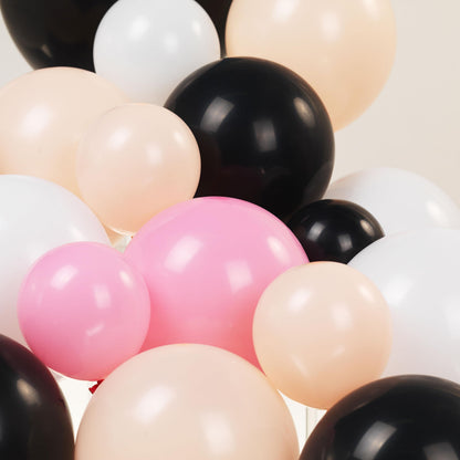Summerween decorations with Pink black orange balloon garland arch kit bat ghost mylar foil balloons for girl baby shower happy boo day spooky one 1st birthday Halloween Trunk or Treat Car Decorations