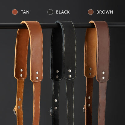 Padwa Lifestyle Tan Single Camera Harness Strap for One Camera - Professional Single Full Grain Leather Camera Harness,Quick Release Gear DSLR Camera Straps for Photographers