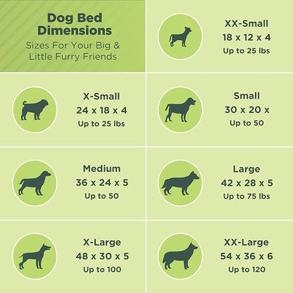 X-Large - 48 x 30 x 5 - Cranberry Premium Organic Hemp Dog Bed - CertiPUR Fill - Removeable Cover