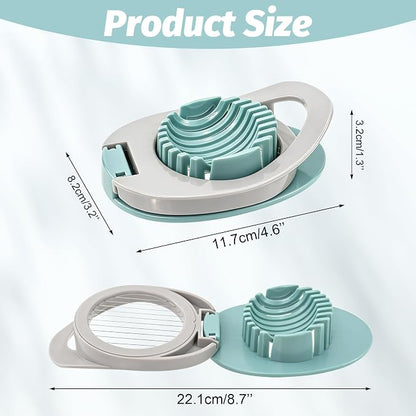 BlingKingdom Egg Slicer Easy to Clean Egg Cutter with Stainless Steel Wire for Kitchen Soft Fruit, Strawberrys kiwis Sandwiches Salads