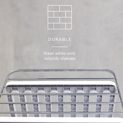YouCopia UpSpace Cabinet Box Organizer Small, Adjustable Foil Wrap Shelf