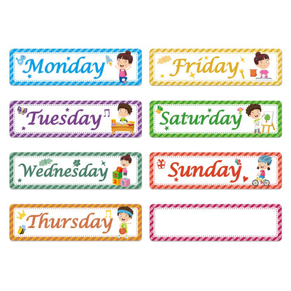 Days of The Week Poster for Kids,Magnetic Days of the Week for Whiteboard,Educational Calendar Magnets with Vibrant Colors - Perfect for Kids Learning, Teachers & Parents (Week)
