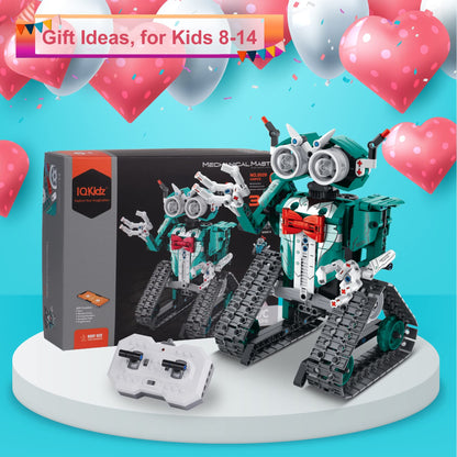 IQKidz APP/Remote Control STEM Building Kits for Kids Ages 8-12 - 3 in 1 RC Robot Car Toys, 440 Pcs Educational Science Projects, Gift Ideas for Boys Girls