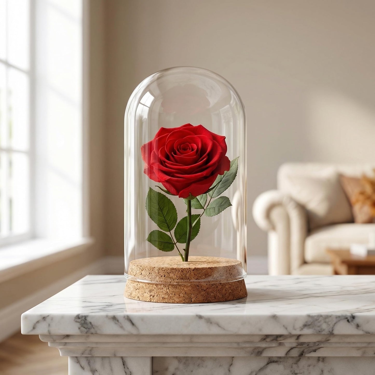 Toyvian 5 Pcs Cloche Glass Dome: Clear Glass Display Dome with Wood Base, Decorative Jars, Transparent Display Cover for Flower Storage, Christmas Party Favor, Keepsakes Collectibles