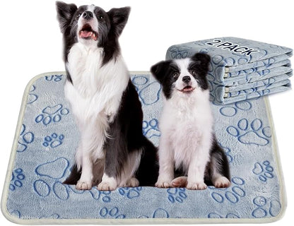 Qeils Reusable Puppy Pads, 2 Pack Washable Pee Pads for Dogs, Non Slip Wee Wee pad, Absorbent and Leakproof Training Mats for Potty, Crate, Playpen, Bed, Sofa, 28"x 42"