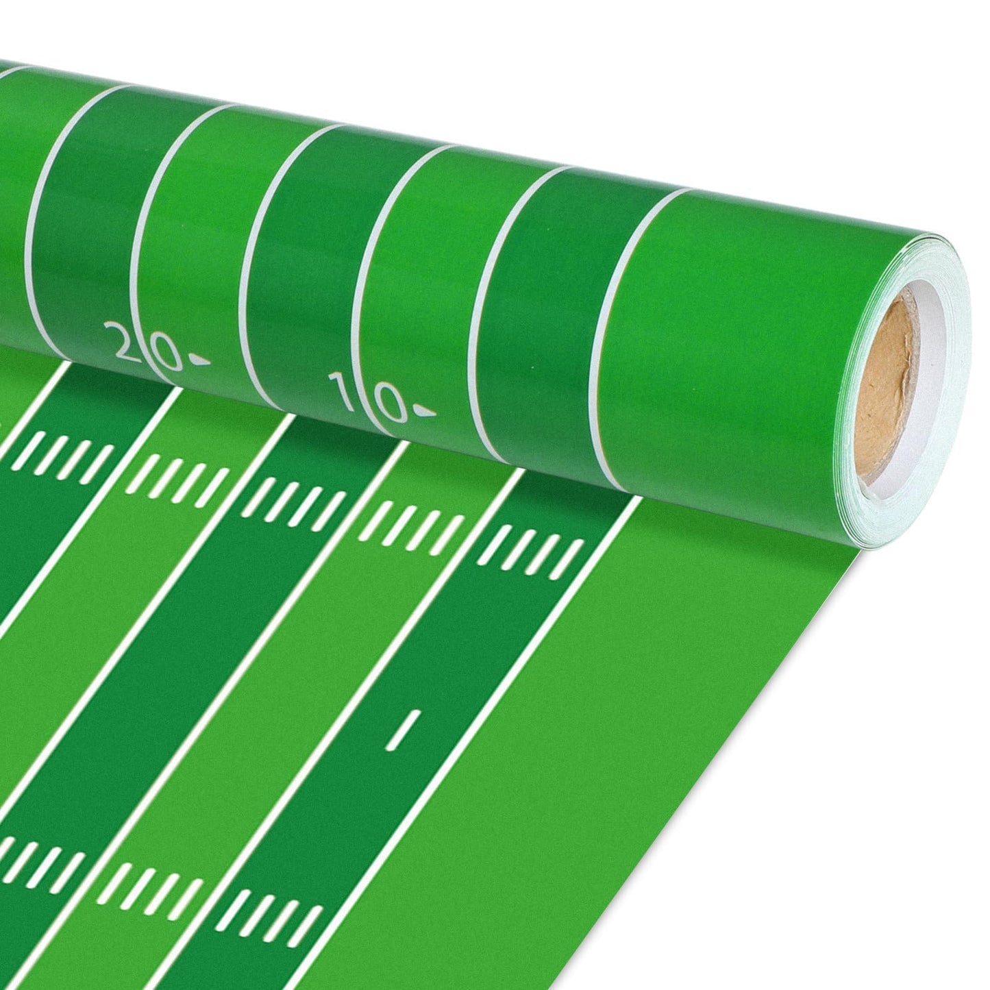 Qyeahkj Football Field Paper Roll - Fade Resistant Green Sports Background Paper - 17.7in x 20ft