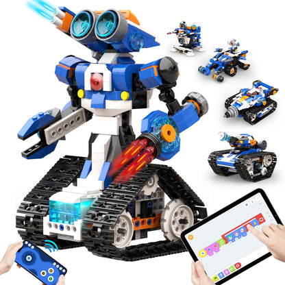 Apitor STEM Robot Toy 6-in-1 Robot Building Kit for Boys Age 8-12, APP Remote Control STEM Coding Toys, Educational Robotics Gifts for Boys Girls Kids Ages 7 8 9 10 11 12 (480 Pieces)