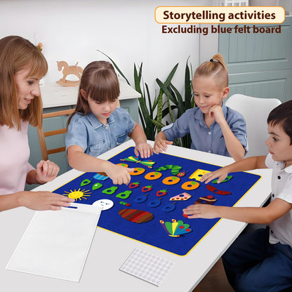 Ai fsem Very Hungry Caterpillar Felt Board Story Sets Preschool Learning Activities Toddler Storytelling Interactive Toys Flannel Board Felt Toys