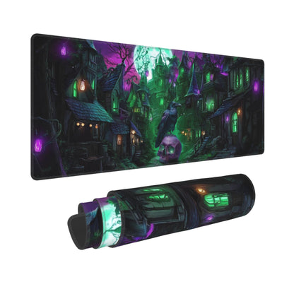Halloween Mouse Pad Extended Large Gaming Mouse Pad XL Stitched Edges for Gamer Home Office 31.5 X 11.8 Inch