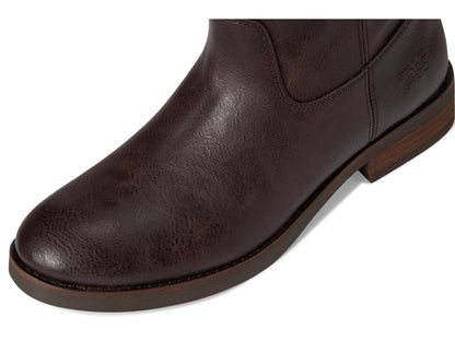 FRYE AND CO. Womens Kellie Button Short Dark Brown 7 Medium