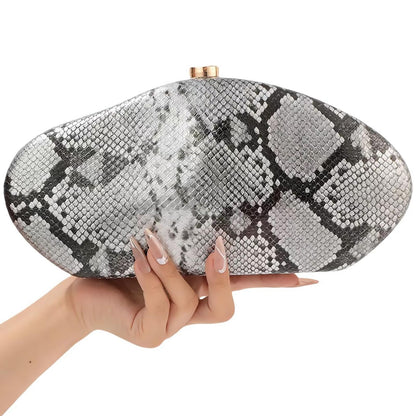 louceko PU Leather Handbag Detachable Chain Crossbody Shoulder Evening Bag Clutch Purse for Women Formal Wedding Party Prom, Beige White, 2505