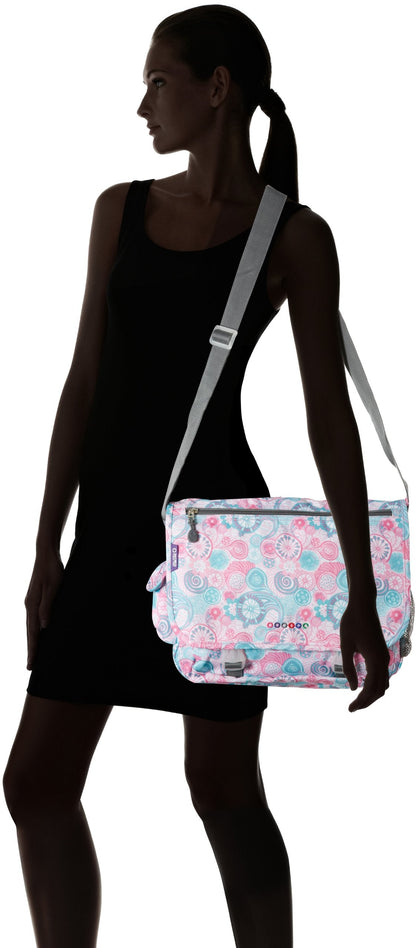 J World Terry Cute Messenger Bag for Girls & Women. Kids Small School Shoulder Bag, Blue Raspberry