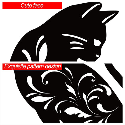 URATOT 3 Pack Metal Cat Garden Statues Black Cat Silhouette Cats Decorative Stakes Garden Outdoor Statues Animal Stakes for Yard Decor and Lawn Ornaments