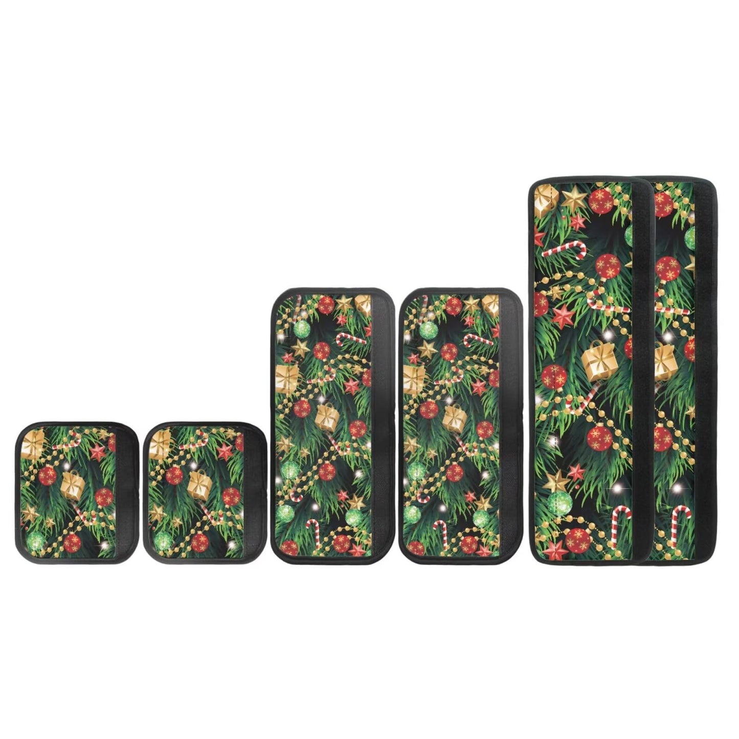 Yatixapu 6PCS Refrigerator Door Handle Covers Christmas Tree Kitchen Appliance Protective Gloves Anti-Slip Decor for Microwave Ovens Dishwashers Keep Kitchen Appliance Clean Keep Off Smudges Oil Stain