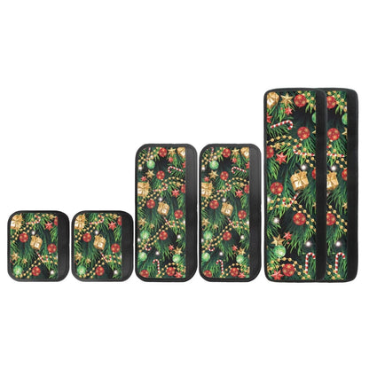 Yatixapu 6PCS Refrigerator Door Handle Covers Christmas Tree Kitchen Appliance Protective Gloves Anti-Slip Decor for Microwave Ovens Dishwashers Keep Kitchen Appliance Clean Keep Off Smudges Oil Stain