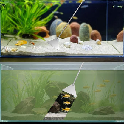 Carefree Fish Aquarium Gravel Cleaner 15~30In Multi-Functional Syphon Feeding Tube Upgraded Turkey Baster Stainless Steel Long Tweezers Long Scissors Long Base Leveling Shovel
