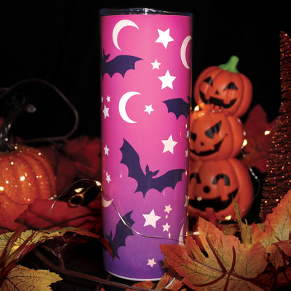 Hogg 20 oz Halloween Travel Mug, Bat Tumbler, 20 oz Insulated Stainless Steel Halloween Coffee Tumbler, Spooky Season Decor, Spooky Cups, Witchy Stuff, Fall Decorations