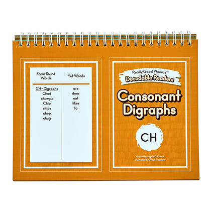 Really Good Phonics Decodable Readers Flip Chart, Consonant Digraphs and Special Digraphs, Learning Activities for Kids, Homeschool & Classroom Must Haves