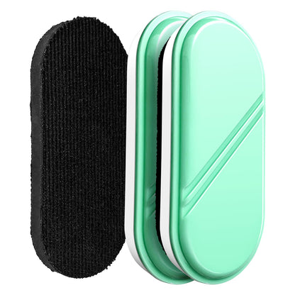 FUNISKETCH Dry Erase Eraser, Detachable Magnetic White Board Erasers - 2 Pack,Glass Board Glass Whiteboard Eraser for Office and School Supplies (Green)