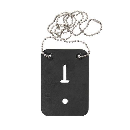 Rothco Low Profile Leather Badge Holder with Chain
