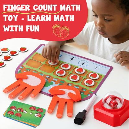 Torlam Magnetic Ten-Frame Set,Finger Number Counters for Kids Math Manipulatives,Counting Blocks for Math Games Addition Subtraction Practice,1st 2nd 3rd Grade Kindergarten Number Blocks Learning Toy