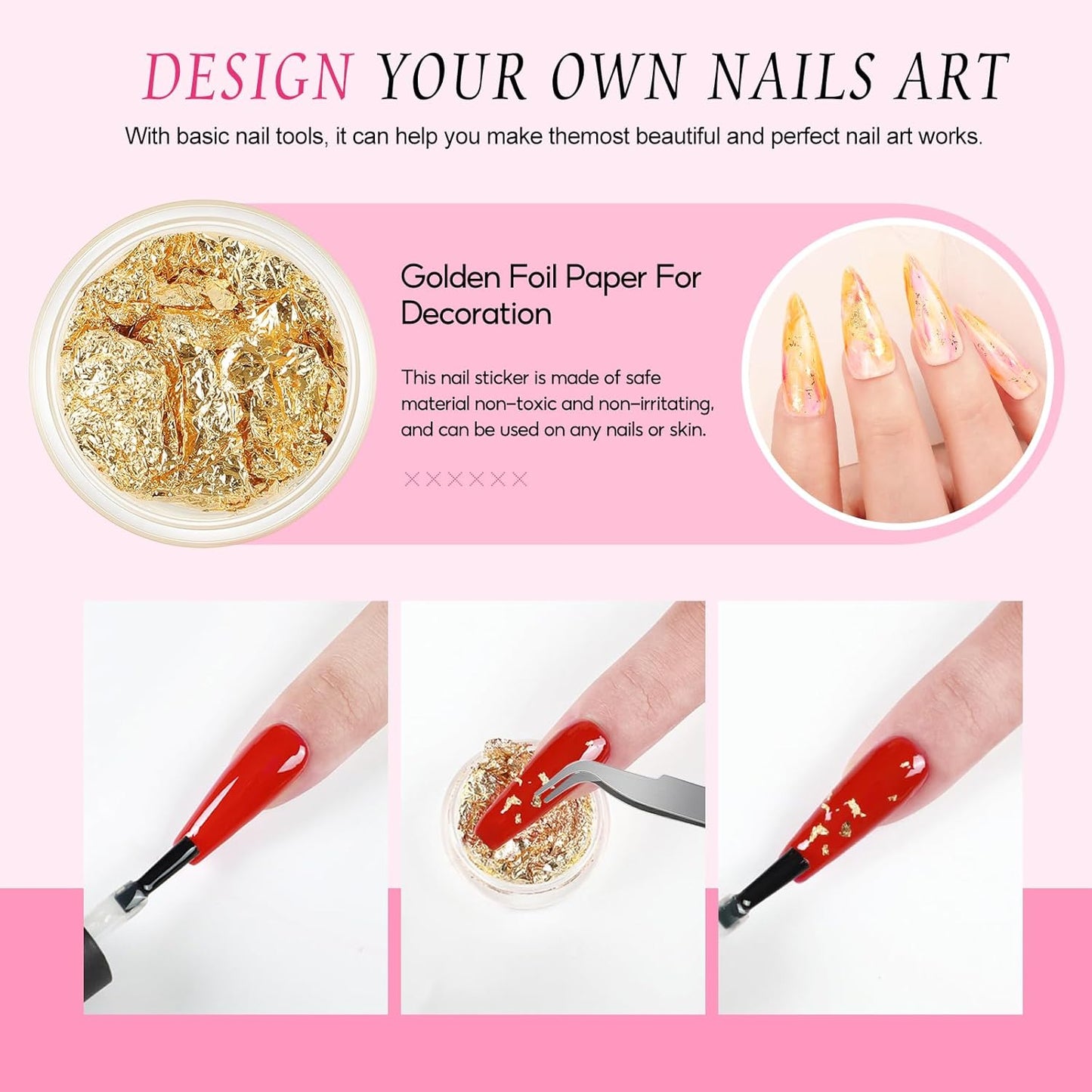 Acrylic Nail Kit with Drill and U V Light, Professional Acrylic Nail Kits with Everything 3PC Powder 24PC Glitter 200Pcs Nail Tips Nails Art Decoration DIY Home Salon