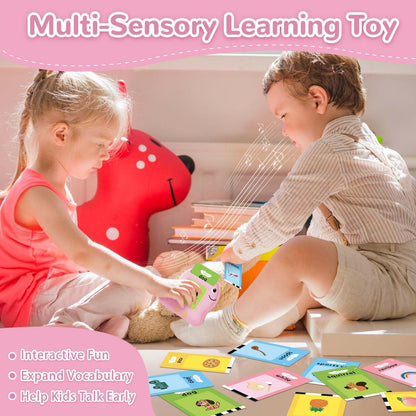Alotwan Girls Toys Montessori Toys for 2 3 4 Year Old, Talking Flash Cards with 510 Sight Words, Sensory Speech Therapy for Toddlers 2-4 Autism Children, Preschool Learning Kids Gifts