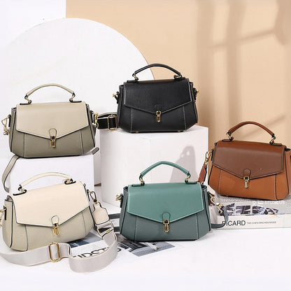 imeetu Crossbody Bags for Women, Genuine Leather Shoulder Bag, Womens Purses and Handbags with Top Handle, Travel, Daily (Grey)