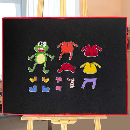 Ai fsem Froggy Gets Dressed Felt Board Story Sets Classroom Must Haves Flannel Board for The Classroom Speech Therapy Materials Teacher Play Set