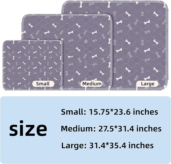Puppy Pads with Pheromones,Washable Puppy Pee Pads for Dogs,Reusable Puppy Pads Washable for Dogs & Cats, Washable,Durable Leak-Proof & Anti-Slip Pet Training Pads for Home & Trave(Brown Puppy,M)